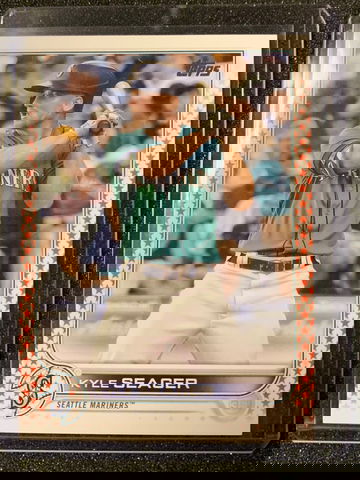 2022 Topps Series 1 Kyle Seager /76 Independence Day parallel card