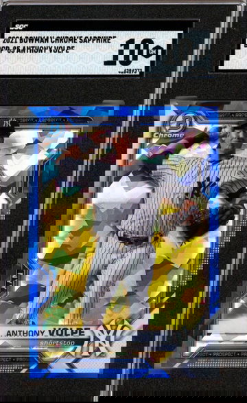 Anthony Volpe 2021 Bowman Chrome Sapphire SGC 10