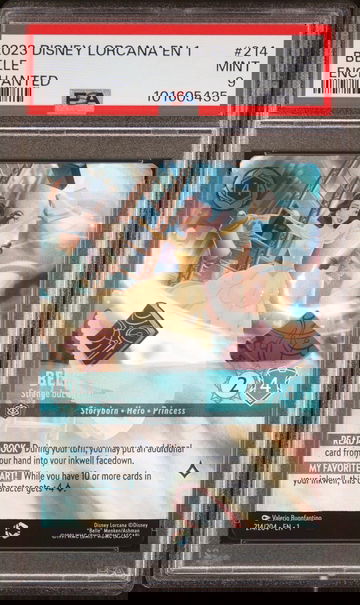 2023 Disney Lorcana The First Chapter Enchanted Belle #214 PSA 9