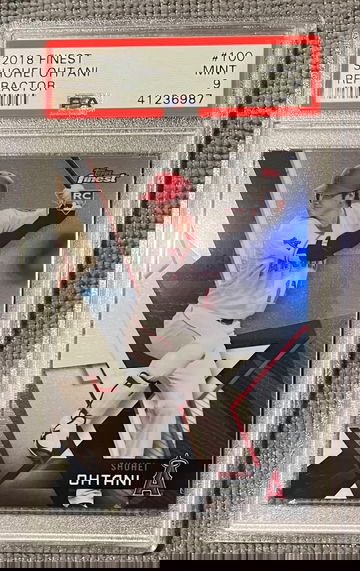 2018 #100 Topps Finest Shohei Ohtani Refractor PSA 9 Rookie