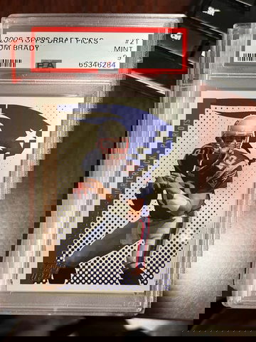 2006 Topps Draft Picks Tom Brady PSA 9