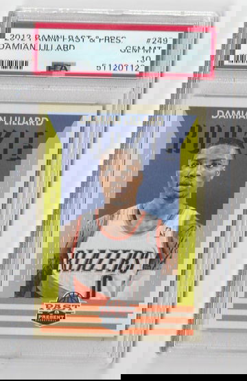 GEM MINT PSA 10 2012 PANINI PAST & PRESENT DAMIAN LILLARD RC #249