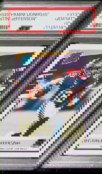 Justin Jefferson 2020 Donruss #313 Rookie RC PSA 10 