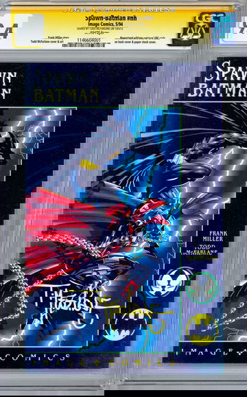 SPAWN-BATMAN #NN CGC-SS 9.4 SIGNED TODD MCFARLANE SPAWN CREATOR CVR & ART 1994