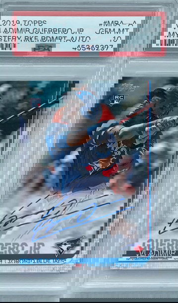 2019 Topps Vladimir Guerrero Jr. Mystery Redemption Auto PSA 10