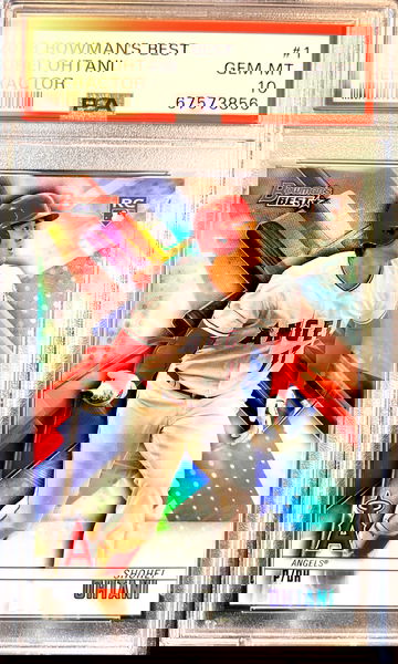 ⭐️ SHOHEI OHTANI 2018 BOWMANS BEST REFRACTOR #1 PSA 10 MINT GRADED RC  🔥