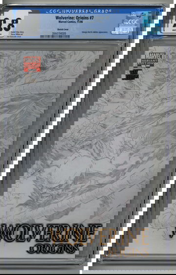 Wolverine: Origins 7 CGC 9.8 Quesada Variant Sketch cover Omega Red Maverick