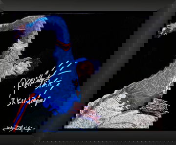 Dwight Doc Gooden ORIGINAL 16x20 Oil Painting Signed Framed with Inscription JSA 1/1 by Artist BLANKSY