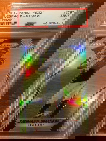 2017 Panini Prizm DeShaun Watson Silver RC PSA 9
