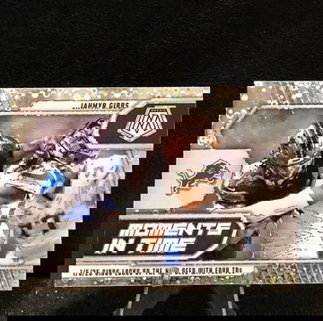 Jahmyr Gibbs  2025 Panini Mosaic #14  No Huddle Prizm  Moments In Time  Lions  Disco 