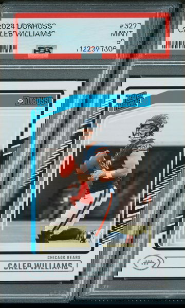 2024 Panini Donruss Rated Rookie Caleb Williams #327 RC PSA 9