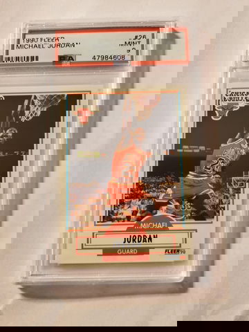 Michael Jordan 1990 Fleer PSA 9