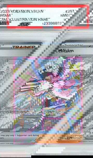 2023 POKEMON SVI EN-SCARLETVIOLET MIRIAM #251 SPECIAL ILLUSTRATION RARE PSA 9