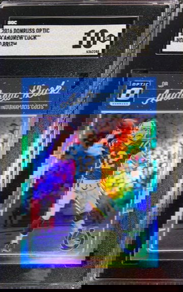 2016 Donruss Optic ANDREW LUCK #44 Holo Silver Prizm SGC 10 Gem Mint