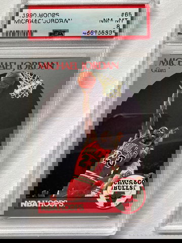 1990 nba hoops michael Jordan psa 8