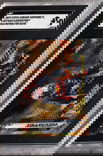 2020 Topps Chrome Sapphire Gold /50 Max Verstappen SGC 9