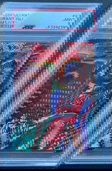 1994 FLEER ULTRA JAM CITY GRANT HILL RC #2 ROOKIE PSA 9 MINT