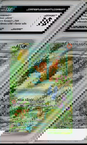 2023 POKEMON OBSIDIAN FLAMES ETB BSP CHARMANDER #44 CGC 10