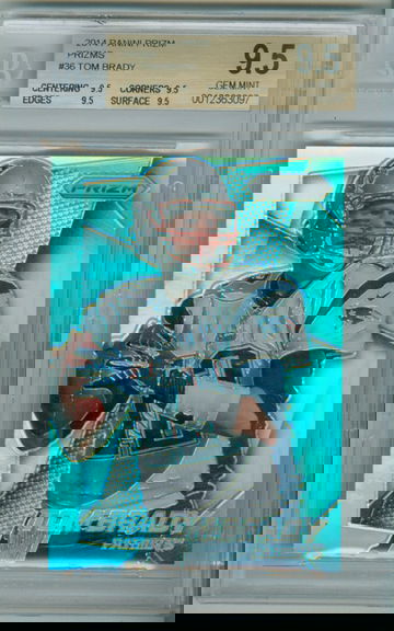 Tom Brady 2014 Panini Prizm Silver Prizm #36 BGS 9.5 True Gem!