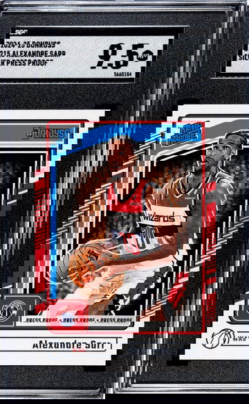 2024 Donruss #215 Alexandre Sarr Silver Press Proof SGC 9.5