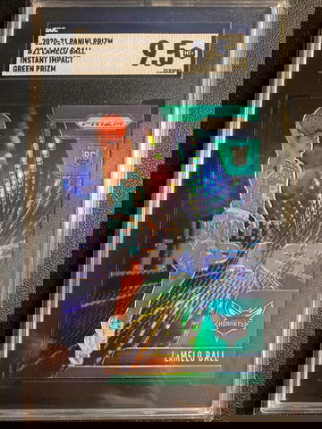 2020-21 Prizm Instant Impact Green LaMelo Ball SGC 10