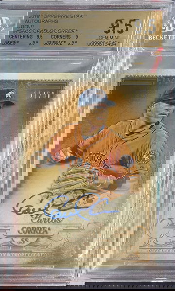 2016 Topps Five Star Carlos Correa auto /50