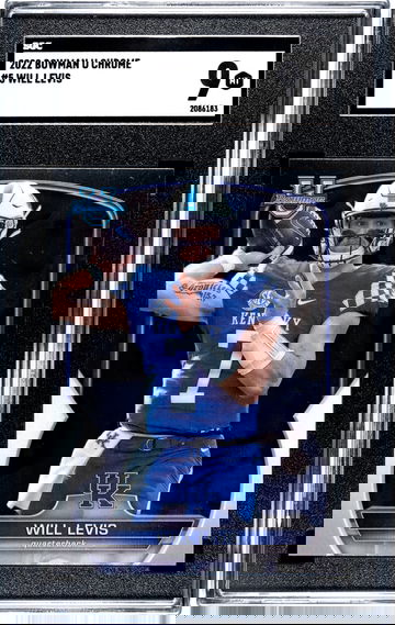 2022 Bowman Chrome University #5 WILL LEVIS Rookie Card RC MINT Kentucky PSU Titans Quarterback