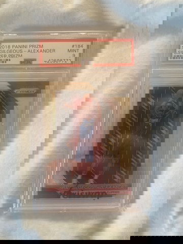 2018 Shai Gilgeous-Alexander prizm silver psa 9