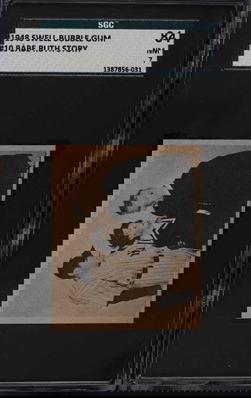 1948 Swell Bubble Gum Baseball Babe Ruth Story #10 SGC 7 POP 1!