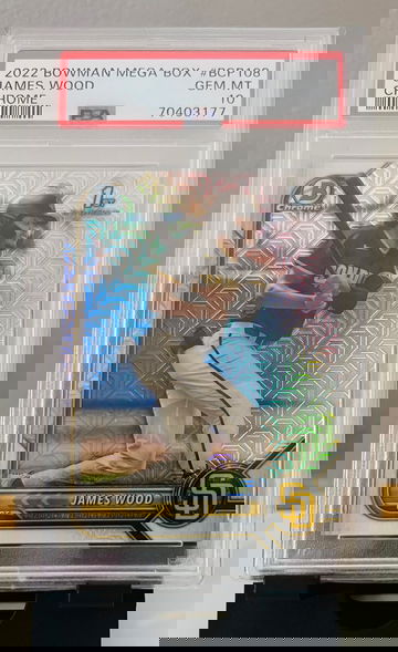 James Wood 2022 Bowman Chrome Mega Box Bowman 1st #108 PSA 10