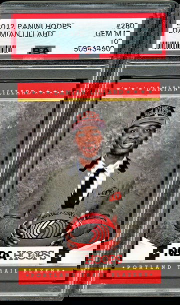 2012-13 Panini Hoops Damian Lillard RC Rookie PSA 10
