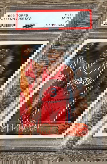 ALLEN IVERSON 1996-97 Topps RC #171 PSA 9 MINT
