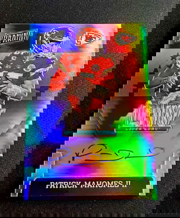 2020 Patrick Mahomes Panini National Treasures Super Bowl Prizm Silver Auto SBLIV SP Autograph