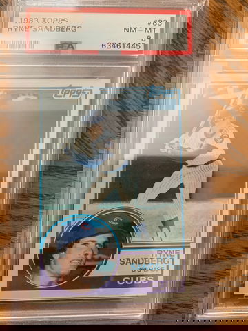 1983 Topps Ryne Sandberg PSA 8