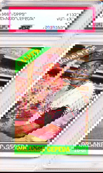 1966 Topps #132 Orlando Cepeda PSA 4 JUST GRADED! NEW CASE!