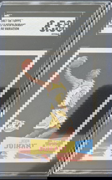 2007-2008 Topps 1957-58 Variation #112 Kevin Durant Rookie Card SGC 8.5