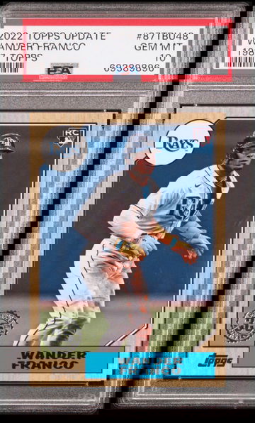 2022 Topps Update Wander Franco 1987 Topps 35th Anniversary Rookie PSA 10! RC!