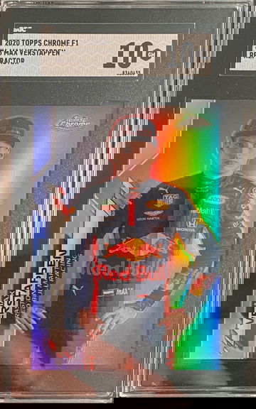 2020 Max Verstappen Topps Chrome F1 Formula Refractor SGC 10