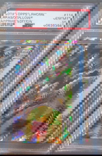 Brandon Lowe RC 2019 Topps Chrome Sapphire #114 PSA 10 Low Pop