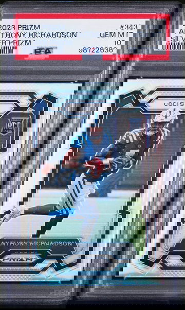 PSA 10 2023 Panini Prizm Anthony Richardson Silver Prizm Rookie RC #343