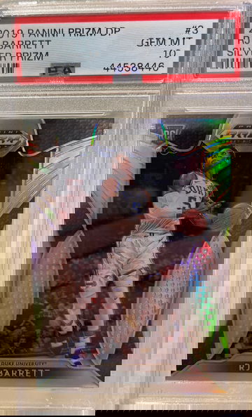 2019 Panini Prizm Draft Picks Silver RJ Barrett PSA 10