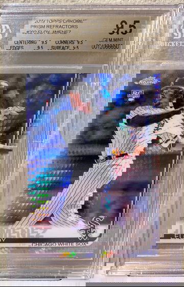 2019 Topps Chrome Eloy Jimenez Prism Refractor BGS 9.5