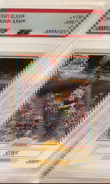 Shawn Kemp 1990 Fleer PSA 9 Rookie