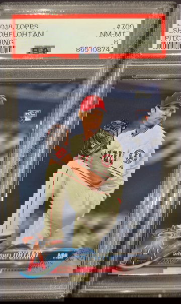 2018 Topps Shohei Ohtani Pitching PSA 8