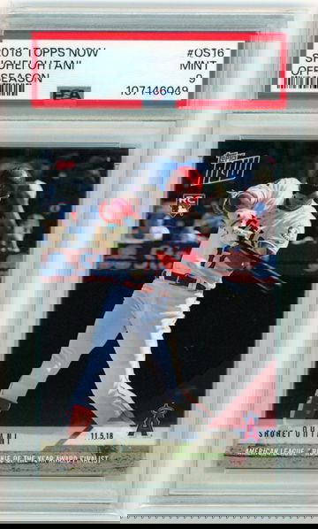 2018 Topps Now #OS16 Shohei Ohtani Off-Season PSA 9 MINT!