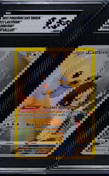 2022 Pokemon Lost Origin #TG11/TG30 Castform Trainer Gallery SGC 9.5