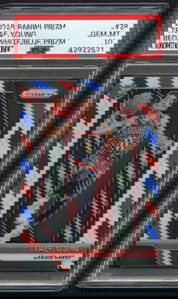 Trae Young Prizm 78 Red White Blue RWB PSA 10