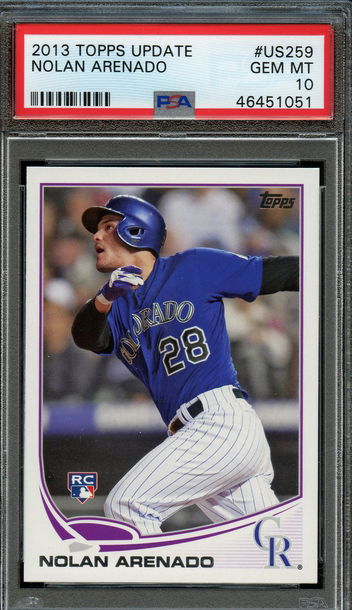 2013 Topps Update Nolan Arenado PSA 10 Rookie