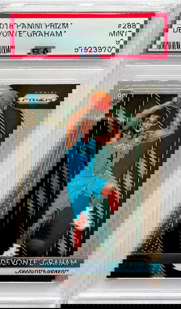 2018 Panini Prizm Devonte’ Graham RC #288 PSA 9MINT
