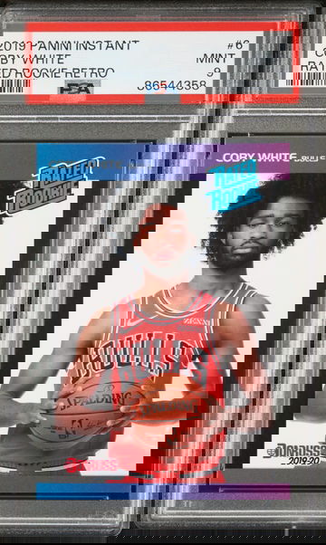 Coby White 2019-2020 Panini NBA Rated Rookie Retro Card 1/3431 PSA 9 MINT